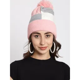 ELLIS Women Self Design Acrylic Beanie image 1