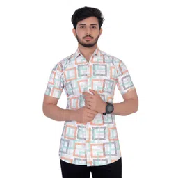 ELLITI Men Classic Opaque Printed Casual Shirt-picture-19