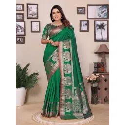 Elora Green Woven Saree-picture-41
