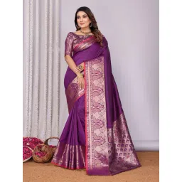 Elora Purple Woven Saree-picture-15
