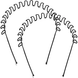 elrinza Zigzag Headband For Unisex Wavy Hair Band For Boys And Girls,Black Metal Zig Zag Wave Hairband - Unisex (Pack of 2)-picture-54