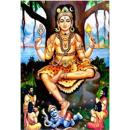 eltass 50 cm Dakshinamurthy wall sticker - God dakshinamurthy wall sticker large size Self Adhesive Sticker-picture-27
