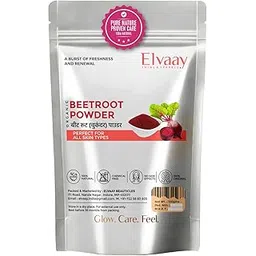 Elvaay Organic Beetroot Powder for Body Scrub – 100% Natural Skin Exfoliator for Glowing, Hydrated, and Tan-Free Skin (100g)-picture-20