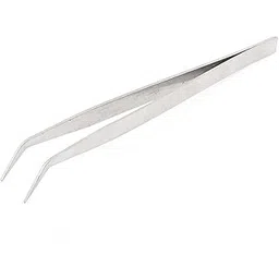 ELVIRAPLUS Stainless Steel Kitchen Tweezer, Long Food Tongs, Curved Tip Home Medical Tweezers, Garden Kitchen-picture-52