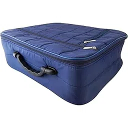 elysian Synthetic Lightweight Waterproof Carry Overnight Luggage Bag/Portable Folding Bag (42 x 32 x 13cm) | Suitcase Bag for Travel, Packing and Storage - Men and Women (Navy Blue) – 1Pc-picture-29