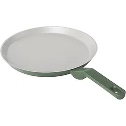 Ember Cookware Arcilla Ceramic Non Stick Dosa Tawa 28cm | Matching Handle | 1x Spatula | Induction Safe | Non Toxic Tawa |PFAS & PTFE Free | Florence Series | Green-image-2