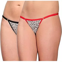 embibo Women's G-String Red, Red Panty-picture-17