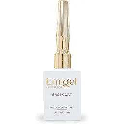Emigel Professional UV Base Coat Gel Nail Polish | Transparent Nail Gel Polish with Smooth Finish | Clear Nail Polish Base Coat | Long Lasting Nail Protector 15ml-picture-28