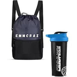 emmcraz Drawstring Bag with Shaker Bottle – Convenient Fitness Combo for Hydration, Storage, and Easy Workout Organization-picture-40
