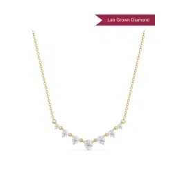EMORI 14k (585) Minimalist Tennis Lab Grown Diamond Necklace for Women-picture-25