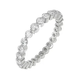Emori 14k White Gold & Diamond Eternity Stackable Band Ring-picture-10