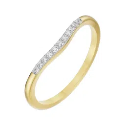Emori 14k Yellow Gold & Diamond Wavy Katy Band Ring-picture-11
