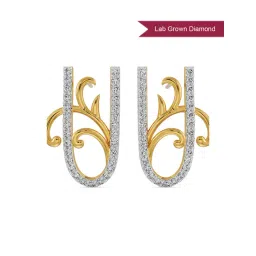 Emori 14k Yellow Gold & Lab Grown Diamond U Fusion Stud Earrings-picture-39
