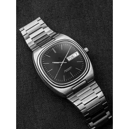 EMPERO Men Brass Patterned Dial & Stainless Steel Straps Analogue Watch EAB221.2 Square Black Dial Silver-picture-30