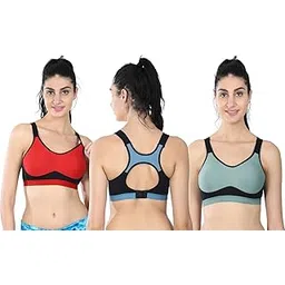 empisto Adjustable Cotton Non Padded Daily Workout Sports Bra Combo for Women and Girl English Color-picture-54