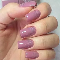 emqueen Purple Pink with Glitter Stick-On False Nails | 24-Piece Reusable Press-On Fake Nails Set | Easy Glue-On Application | Long-Lasting Shine | Artificial Nail Extensions for Women & Girls-picture-47
