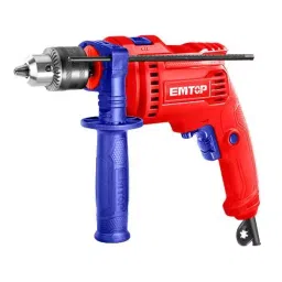 Emtop 680 W 0 to 3000 RPM Impact Drill 13 mm Drill Capacity Blue and Red, EMDL0681-picture-47