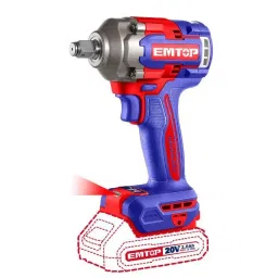 EMTOP Cordless Impact Wrench 12.7 mm (1/2 inch) Square Drive 400 Nm Fastening Torque, ECIWL2040 (With Battery & Charger)-picture-36