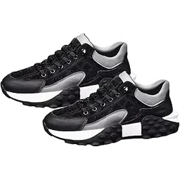 enakshi (label) Men's Walking Shoes Non Slip Breathable for Hiking Short Trips Outdoor Black Color 40 (Athletic)-picture-30