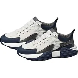 enakshi (label) Men's Walking Shoes Non Slip Breathable for Hiking Short Trips Outdoor White 39 (Athletic)-picture-25