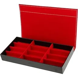 enakshi (label) PU Leather 12 Slot Eyeglass Sunglasses Glasses Storage Display Case Red|Health & Beauty | Vision Care | Eyeglass Cases-picture-16
