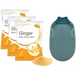 Enakshi® 3xGinger Bath Scrub Salts 30G Exfoliates, Moisturizes, and Nourishes Skin 3Pcs +Gloves|Health & Beauty | Bath & Body | Bath Salts-picture-46