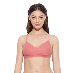 Enamor A042 Side Support Shaper Classic Bra-Cotton Non-Padded Wirefree High Coverage - Red-picture-12