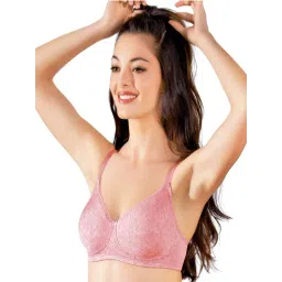 Enamor A042 Side Support Shaper Classic Bra Supima Cotton Nonpadded Wirefree High Coverage Pink-picture-25