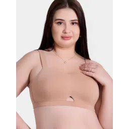 Enamor Beige Cotton Bra-picture-23