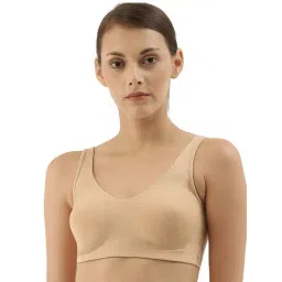 Enamor Beige Non Wired Non Padded Beginner  Bra-picture-13