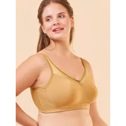 Enamor Beige Non Wired Non Padded Full Coverage Bra-picture-27