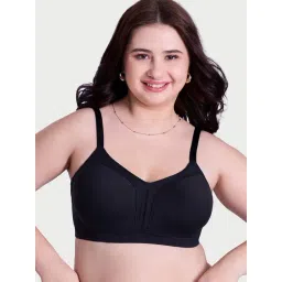 Enamor Black Cotton Bra-picture-37