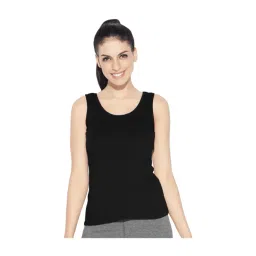Enamor Black Cotton Tank Top-picture-43