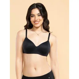 Enamor Black Full Coverage Padded T-Shirt Bra-picture-34