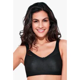 Enamor Black Non Wired Non Padded Full Coverage Bra-picture-34