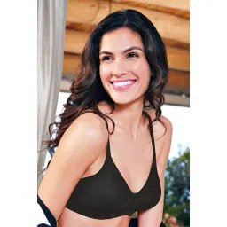 Enamor Black Non Wired Non Padded Full Coverage Bra-picture-41