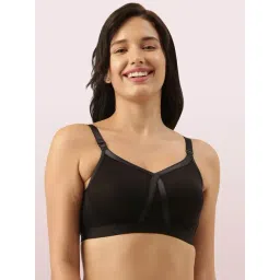 Enamor Black Non Wired Non Padded Full Coverage Bra-picture-30