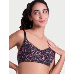 Enamor Black Printed T-Shirt Bra-picture-16