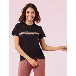 Enamor Black Striped Top-picture-48