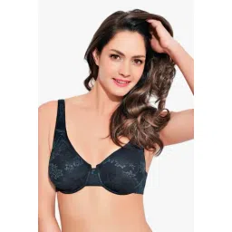 Enamor Black Under Wired Non Padded T-Shirt Bra-picture-31