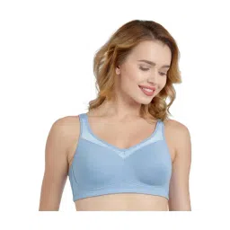 Enamor Blue Non Wired Non Padded Everyday Bra-picture-47