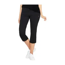 Enamor Charcoal Textured Capris-picture-41