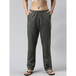 Enamor Grey Cotton Lounge Pants-picture-10
