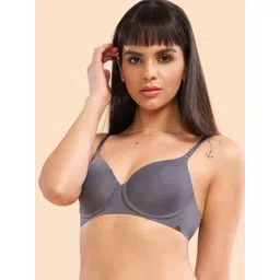 Enamor Grey Eco-Friendly T-shirt Bra with Crush-Proof Cups Padded And Wired High Coverage-picture-15