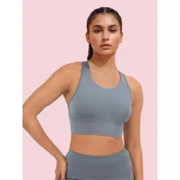 Enamor Grey Sports Bra-image-17