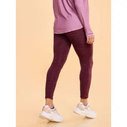 Enamor Imperial Purple Printed Sports Tights image 2