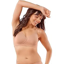 enamor Innovations Bamboo Bliss, Plunge, Supe Soft, Women's Everyday T-Shirt Bra - Naturally Absorbent & Antimicrobial, Padded, Wirefree, High Coverage- IO05-picture-20