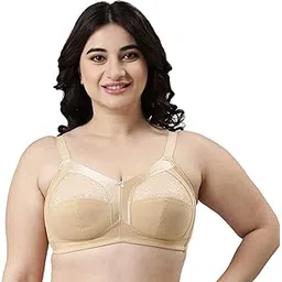 enamor Innovations Fabcool M-Frame Side Shaper Panel Women's Cotton Everyday Bra - Non Padded, Wirefree, Full Coverage - A014 (Available in Plus Sizes)-picture-16