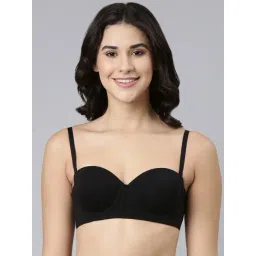 Enamor Jet Black Cotton Everyday Bra-picture-21