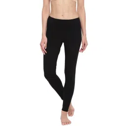 Enamor Jet Black Mid Rise Leggings-picture-15